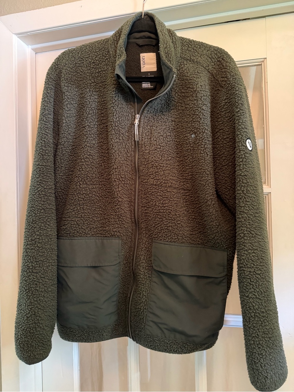 Vuori Idyllwild Sherpa Jacket in Olive Green